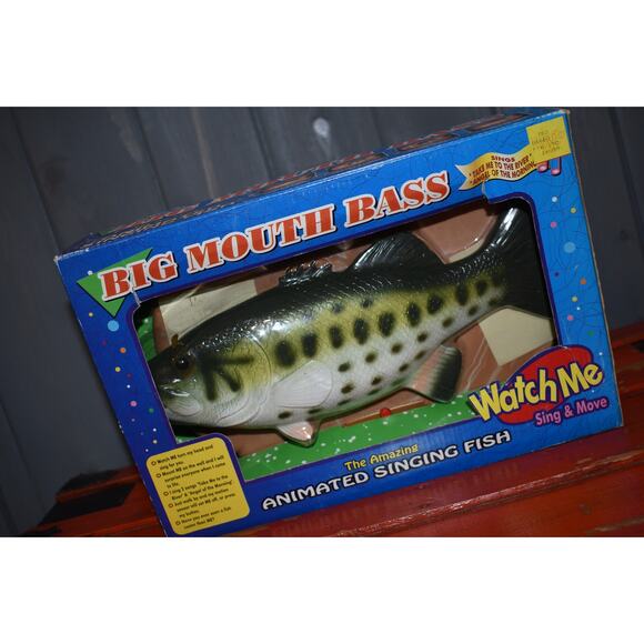 BIG Mouth Bass Signing Fishing Take Me to the River Angles of Morning 2000 NEW - Picture 4 of 12